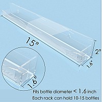 Ymvv Clear Acrylic Nail Polish Rack Wall Mounted Shelf6 Pack Organizer With Unique Wavy Linesnail Supplies For Techsgreat Dis