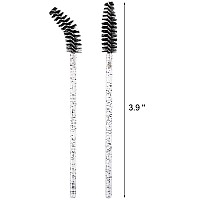 Tbestmax 500 Disposable Mascara Wands Eyelash Brush Spoolies For Eyebrow Eye Lash Extension Black