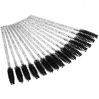 Tbestmax 500 Disposable Mascara Wands Eyelash Brush Spoolies For Eyebrow Eye Lash Extension Black