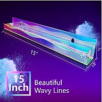 Ymvv 15 Nail Polish Rack Wall Mounted Shelf6 Pack Clear Rainbow Iridescent Acrylic Organizer Nail Supplies For Nail Techsgrea