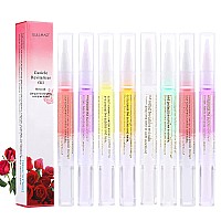 Sullmar 8Pcs Nail Cuticle Oils Nail Nutrition Oil Pen Nail Nourishment Pens 8 Smell Cuticle Nourish Skin Nail Care 8Pcs