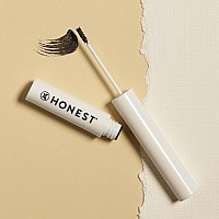 Honest Beauty Honestly Healthy Brow Gel, Soft Black, with Castor Oil, Plant Derived Proteins, Silicone Free, Vegan, 0.05 fluid_ounces