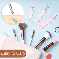 3 Pieces Stainless Steel Nail Files With Leather Case Double Sided Metal Nail Files With Antislip Handle Metal Nail File Buff