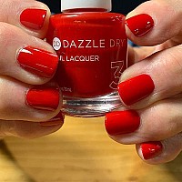 Dazzle Dry Mini Kit 4 Step System Rapid Red A Classic True Red Full Coverage Cream 5 Piece Kit 5 Manicures