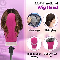 Neverland Beauty Health Wig Stand With Headwig Head Mannequin Head With Wig Stand Tripodmanikin Canvas Head Set For Wigs Mak