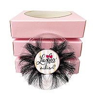 Mink Lashes Mikiwi 3 Pairs Eyelashes D4123 22Mm Real Mink Eyelashes Fluffy Mink Lashes Thick Handmade Full Strip Lashes Cru