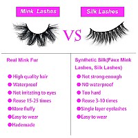 Mink Lashes Mikiwi 3 Pairs Eyelashes D4123 22Mm Real Mink Eyelashes Fluffy Mink Lashes Thick Handmade Full Strip Lashes Cru