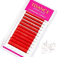 Tdance Colorful Lashes Extension Cc Curl 007Mm Thickness Semi Permanent Individual Eyelash Extensions Silk Volume Lashes Profes