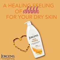 Jergens Ultra Healing Dry Skin Lotion Hand And Body Moisturizer For Quick Absorption Into Extra Dry Skin With Hydralucence Blen