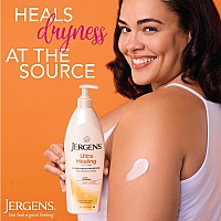 Jergens Ultra Healing Dry Skin Lotion Hand And Body Moisturizer For Quick Absorption Into Extra Dry Skin With Hydralucence Blen