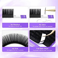 Nagaraku Eyelash Extensions 005Mm C Curl 2125Mm Mix Tray Individual Lashes Classic Matte Black 16 Rows Professional Beauty Sal