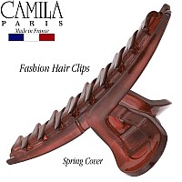 Camila Paris Cp3225 French Hair Clip For Women, Narrow, Strong Hold Grip Double Teeth Girls Hair Claw Clips Jaw, Fashion Durable Styling Hair Accessories For Women, Made In France