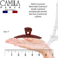 Camila Paris Cp3225 French Hair Clip For Women, Narrow, Strong Hold Grip Double Teeth Girls Hair Claw Clips Jaw, Fashion Durable Styling Hair Accessories For Women, Made In France