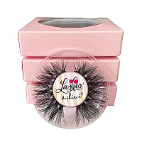 Mink Lashes Mikiwi 3 Pairs Eyelashes D3273 22Mm Real Mink Eyelashes Fluffy Mink Lashes Thick Handmade Full Strip Lashes Cru