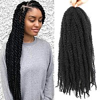 Ayana Marley Hair 6 Packs Marley Twist Braiding Hair Marley Braiding Hair For Faux Locs Crochet Hair 24 Inch Long Afro Synthetic