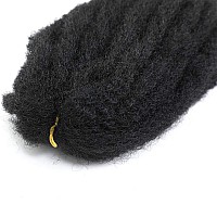 Ayana Marley Hair 6 Packs Marley Twist Braiding Hair Marley Braiding Hair For Faux Locs Crochet Hair 24 Inch Long Afro Synthetic