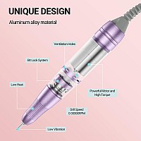 Melodysusie Professional 2 In 1 Nail Drill With Nail Lamp Xc320C 30000 Rpm Nail Drill Nail Dryer With 4 Timer Setting Sensor