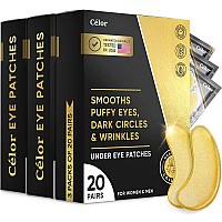 Celor Under Eye Patches For Puffy Eyes And Dark Circles Eye Masks With Amino Acids Collagen Eye Care For Wrinkles Birthda