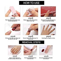 Yoyoee Long French Fake Nails Coffin Press On Nails Pink Ballerina False Nails Butterfly Tips For Women And Girls 24Pcs Gorge