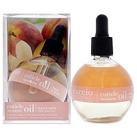 Cuccio Naturale Revitalizing ,Hydrating Oil For Repaired Cuticles Overnight - Remedy For Damaged Skin And Thin Nails - Paraben, Cruelty-Free Formula - Peach And Vanilla - 2.5 Oz