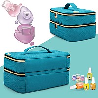 Bafaso Nail Polish Organizer Holds 40 Bottles 15Ml 05 Floz Nail Polish Case With Manicure Tools Storage Sections Patente