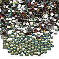 Ncb 2880Pcs Non Hotfix Flatback Crystals Rhinestones Round Glass Diamonds Charms Gems Stones Beads 3D For Nails Art Craft Jewels