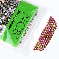 Ncb 2880Pcs Non Hotfix Flatback Crystals Rhinestones Round Glass Diamonds Charms Gems Stones Beads 3D For Nails Art Craft Jewels