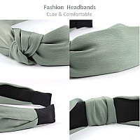 Ondder Knotted Headbands Pack Assorted Top Knot Headbands Cute Solid Color Hair Turbands For Women Ladies Girls