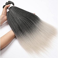 Braiding Hair Pre Stretched 14 Inch 8 Packs Gray Braiding Hair Yaki Texture Hot Water Setting Easy To Install Professional Syn