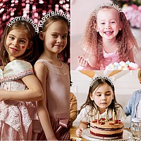 Cieher Birthday Tiaras Rhinestone Birthday Tiara Silver Queen Crown Birthday Headband Tiaras And Crowns For Women Crown For Girl