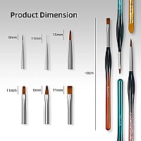 Aokitec Nail Art Brushes Set