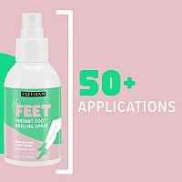 Freeman Flirty Feet Instant Foot Peeling Spray, Exfoliating Foot Mask For Summer, Moisturizing & Smooth Dry, Cracked Heels, Remove Dead Skin Quickly, Cruelty-Free & Vegan, 4 Fl.Oz./ 118 Ml Bottle