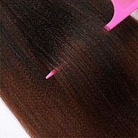 Prestretched Braiding Hair Extension Ombre Natural Black To Brown Crochet Braiding Hair 20 Inch 8 Packs Hot Water Setting Profe