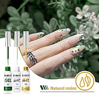 Rarjsm Painting Drawing Liner Pen Gel Nail Polish Setsilver Gold Glitter Dark Green Red White Nail Art Design Uv Led Gel Polish