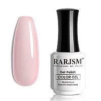 Rarjsm Translucent Sheer Pink Gel Nail Polish Led Uv Gel Soak Off Clear Pink French Manicure Nude Pink Jelly Nail Gel Polish Var