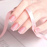 Rarjsm Translucent Sheer Pink Gel Nail Polish Led Uv Gel Soak Off Clear Pink French Manicure Nude Pink Jelly Nail Gel Polish Var