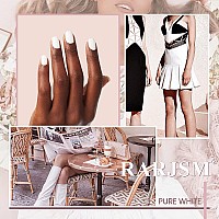 Rarjsm Pure White Gel Nail Polish 15Ml Soak Off Uv Led Nail Gel Polish Nail Art French Manicure Solid White Salon Diy At Home Cu