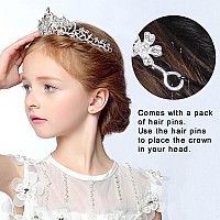 Cocide Silver Tiara Crowns Crystal Headband Princess Rhinestone Crown With Combs Bride Headbands Bridal Wedding Prom Birthday Pa