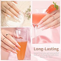 Rarjsm Nude Sheer Jelly Pink Gel Nail Polish Set Of 6 Transparent Colors Led Uv Gel Soak Off Clear Taffy Brown Milky White Frenc