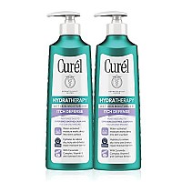 Curl Hydra Therapy In Shower Lotion, Itch Defense Body Moisturizer with Advanced Ceramide Complex, Vitamin E, & Oatmeal Extract, Helps to Repair Moisture Barrier, 12 Ounce (Pack of 2)