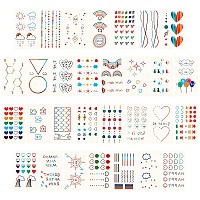 Metker 90 sheets (1000 patterns) kids waterproof Temporary Tattoos toys,suitable for birthday parties,group activities