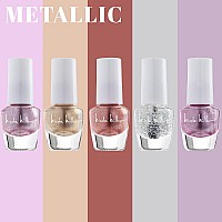 Nicole Miller Mini Nail Polish Set 30 Mini Glossy And Trendy Nail Polish Colors Fingernail And Toenail Polish For Women And G