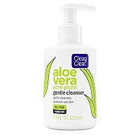 Clean Clear Aloe Vera Gentle Facial Cleanser For Acneprone Sensitive Skin Oilfree Daily Face Wash With Aloe Vera Vegan