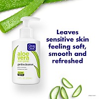 Clean Clear Aloe Vera Gentle Facial Cleanser For Acneprone Sensitive Skin Oilfree Daily Face Wash With Aloe Vera Vegan