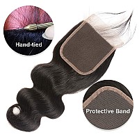 5X5 Transparent Hd Lace Closure Only Body Wave Hair Closure Invisible Lace Closure 12A Brazilian Virgin Remy Human Hair Lace Clo