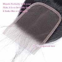 5X5 Transparent Hd Lace Closure Only Body Wave Hair Closure Invisible Lace Closure 12A Brazilian Virgin Remy Human Hair Lace Clo