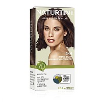 Naturtint Permanent Hair Color 4Nm Intense Brown Pack Of 1 Ammonia Free Vegan Cruelty Free Up To 100 Gray Coverage Long