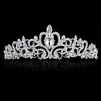 Princess Crown For Women Crystal Queen Tiaras For Girls Bridal Hair Accessories Gifts For Birthday Wedding Prom Bridal Party