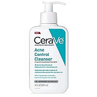 CeraVe Face Wash Acne Treatment | Salicylic Acid Cleanser with Purifying Clay for Oily Skin | Blackhead Remover and Clogged Pore Control | 8 Ounce