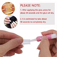 100Pcs Nail Glue For Acrylic Nail Tips Adhesive Super Bond Long Lasting Nail Glue For Diy Nail Art 2Gbottle